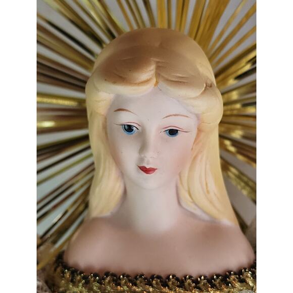 Porcelain Angel tree top Doll Brinns vintage 1993 Authentic Collectible Edition - Picture 8 of 14